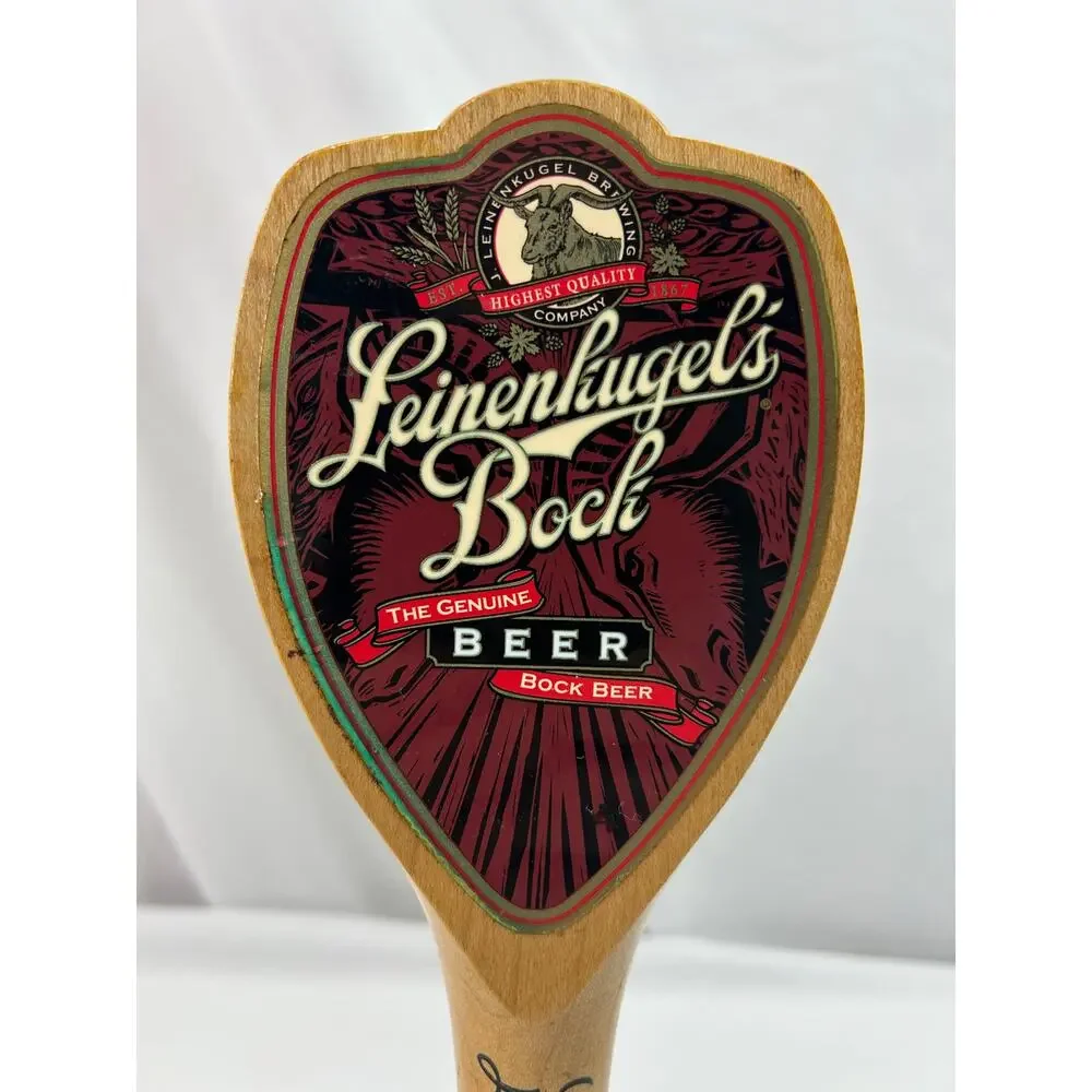 Leinenkugel's Bock Seasonal Beer Tap Handle Wood Draft Faucet Pull Knob